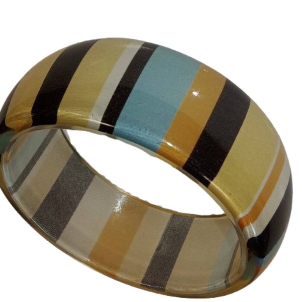 Stylish Multi-Tone Bangle Bracelet
